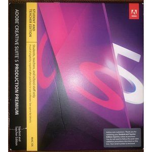Adobe Creative Suite 5 Design Premium Teacher & Student Windows w/serial number